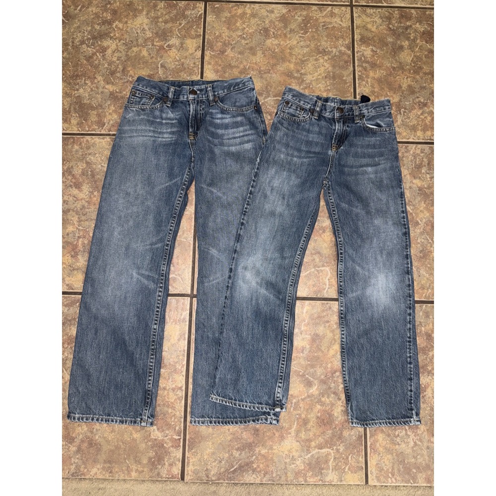 Polo Ralph Lauren 867 Boys Jeans Lot of 2 Medium Wash Denim Size 7 and 8